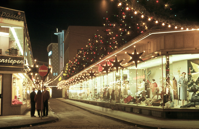 G03-Weihnachtsbeleuchtung, Schlössergasse - 1956